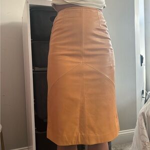 Camel Knee-Length Pencil Skirt for Cocktail